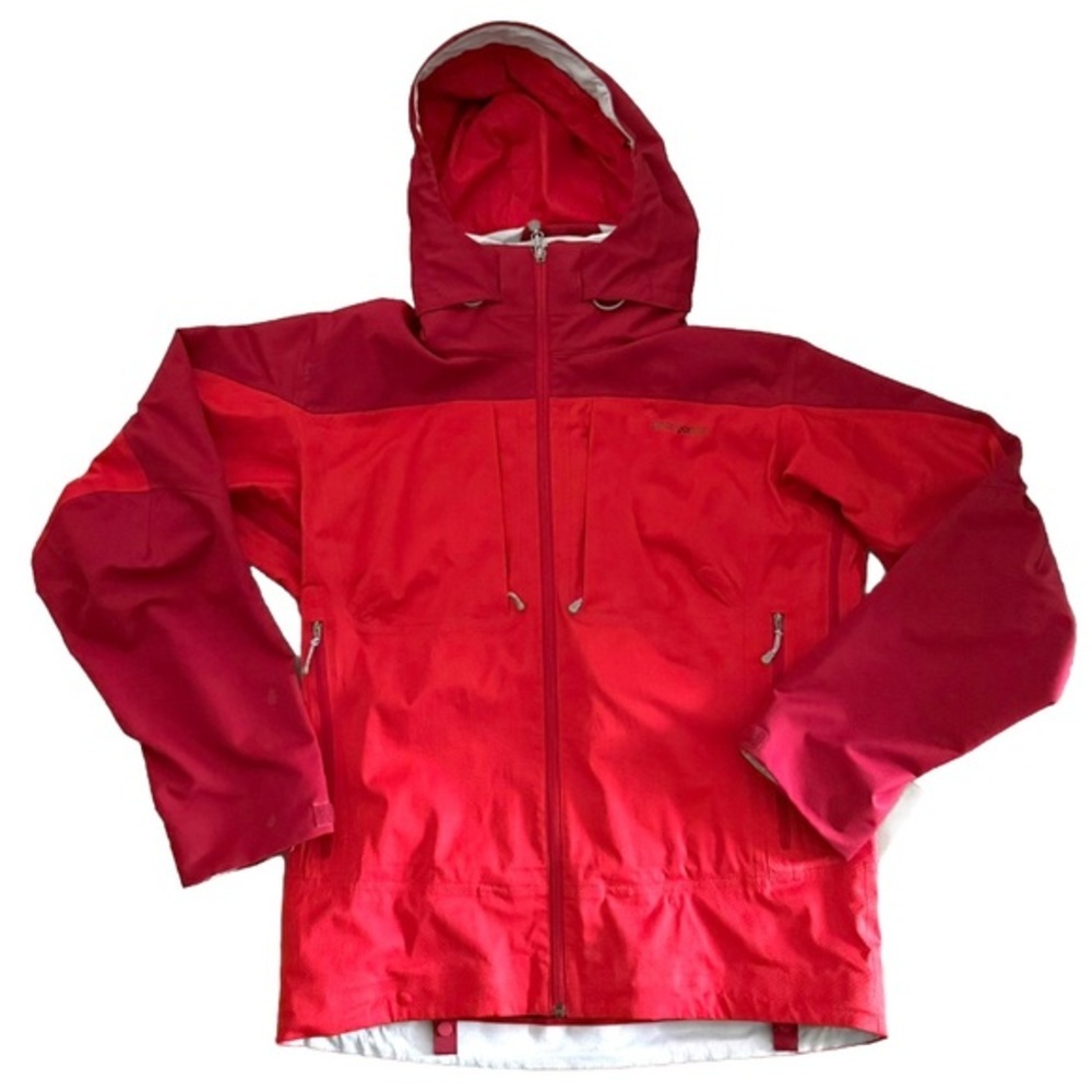 Patagonia Rare Men’s Red Waterproof Shell Hooded Smoke Flash Rain Jacket